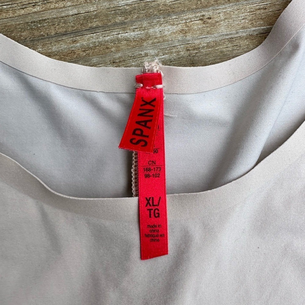 SPANX Shaping Bodysuit Full Body Slip Tank Top Beige XL - Picture 3 of 6